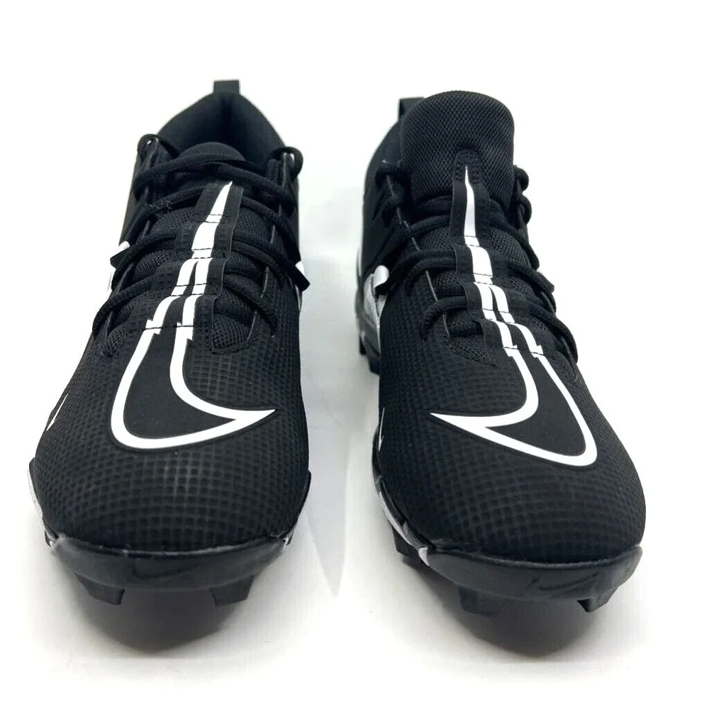 Nike Alpha Menace 3 Shark Football Cleats Mens 12.5 Black White New‎ Fastflex